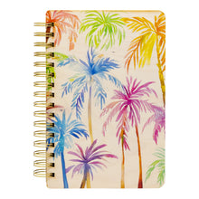 Load image into Gallery viewer, RAINBOW PALM TREE PATTERN WOOD NOTEBOOK
