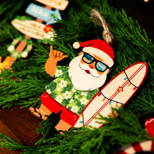 Load image into Gallery viewer, SANTA SHAKA SURF ORNAMENT
