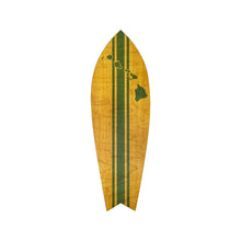 Load image into Gallery viewer, TEAL 3 STRIPE SURFBOARD WALL ART
