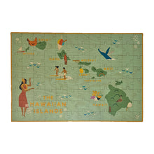 Load image into Gallery viewer, THE HAWAIIAN ISLANDS MAP WOOD PUZZLE
