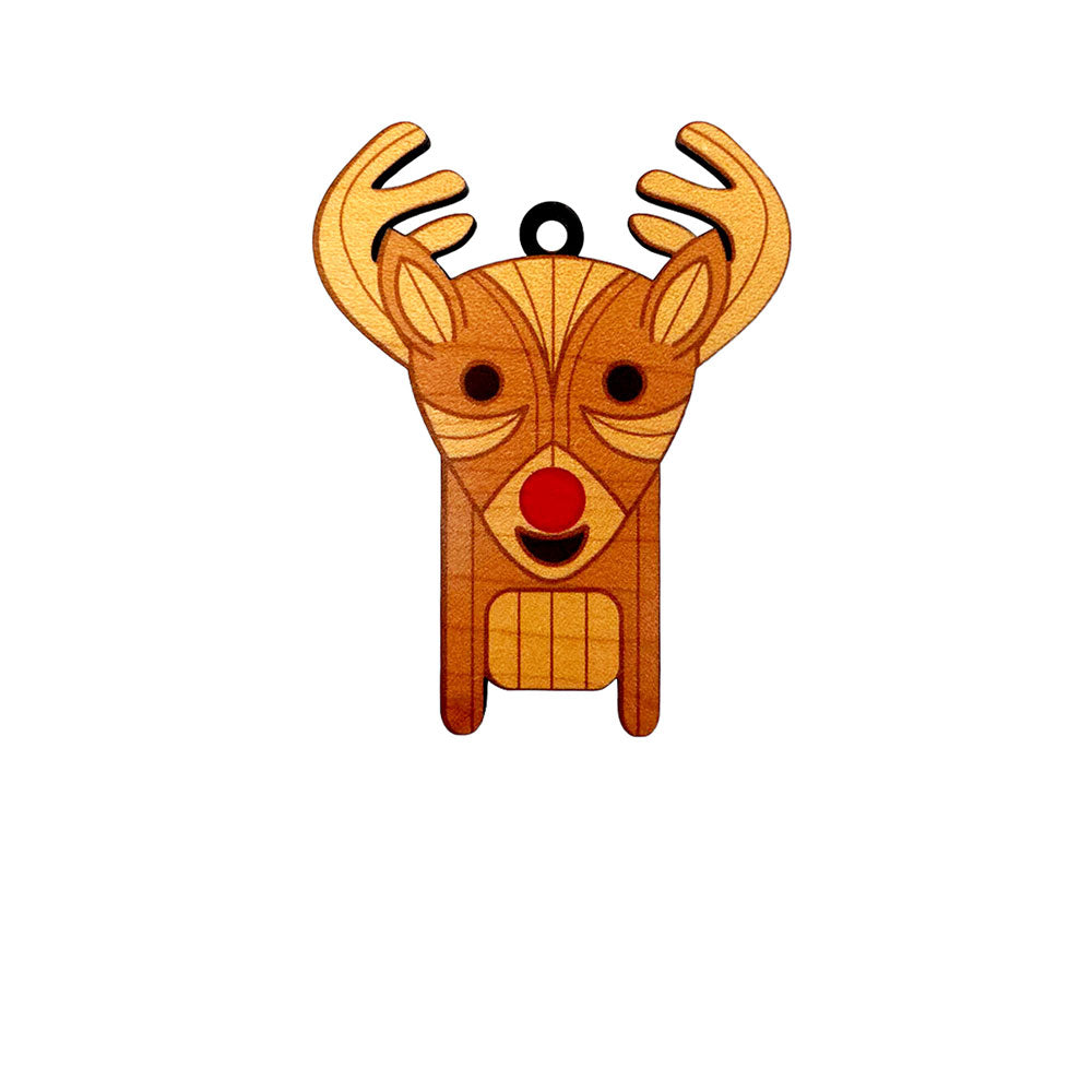 TIKI RUDOLPH ORNAMENT