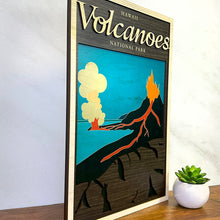 Load image into Gallery viewer, VOLCANOES 3 LAYER WOOD ART
