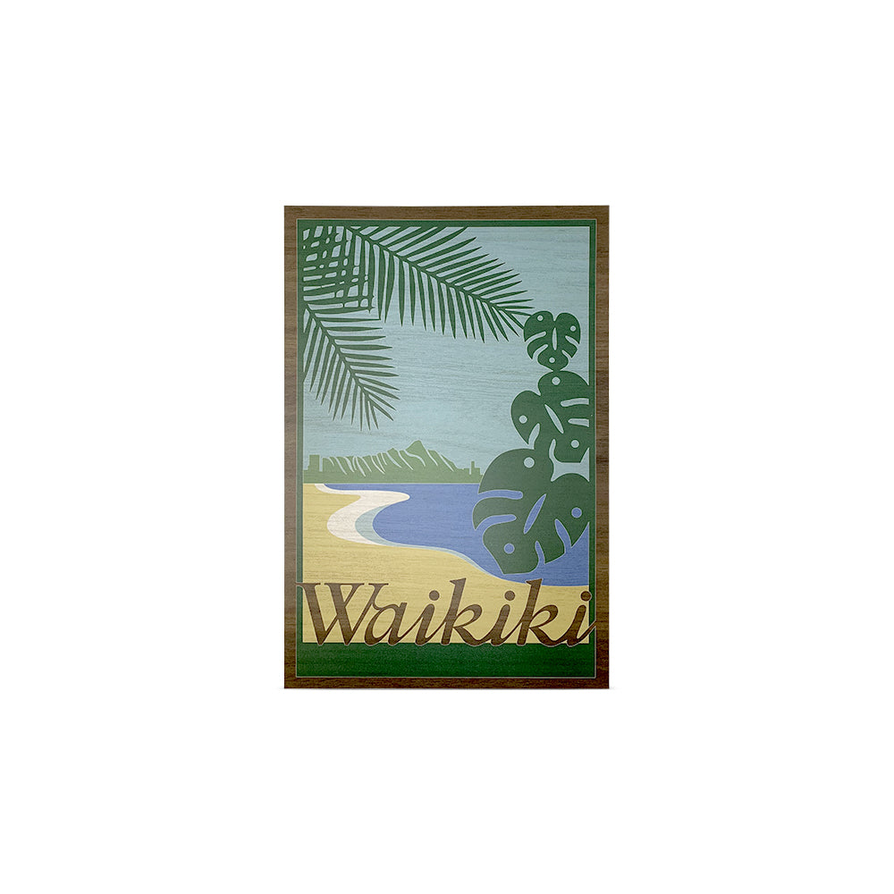 WAIKIKI 1 LAYER WOOD ART
