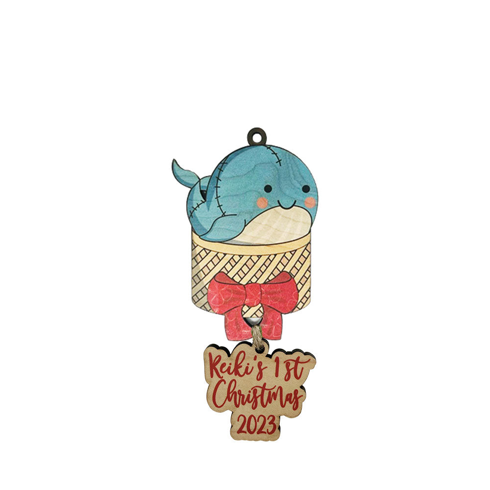 WHALE TOY KEIKI FIRST 2023 ORNAMENT