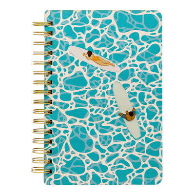 WAITING FOR WAVES WOOD NOTEBOOK