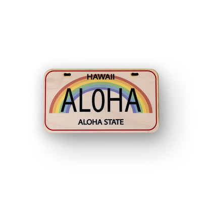 ALOHA LICENSE PLATE MAGNET