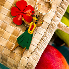 Load image into Gallery viewer, HIBISCUS HULA GIRL BAG CHARM
