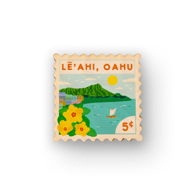LEAHI STAMP MAGNET