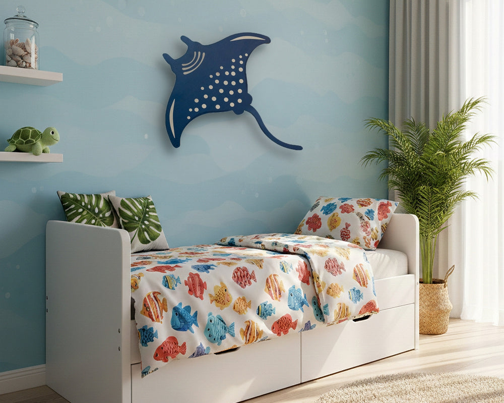 LARGE MANTA RAY LAYERED WALL DECOR – CocoNene Hawaii