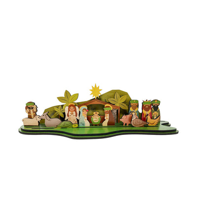 NATIVITY SCENE LONGBOARD LETTERS SET