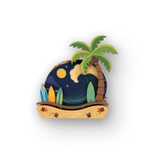 Load image into Gallery viewer, PALM TREE SURF COASTER SET
