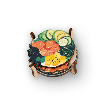 POKE BOWL COASTER SET