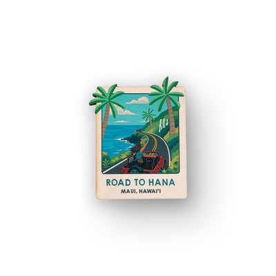 ROAD TO HANA POLAROID MAGNET