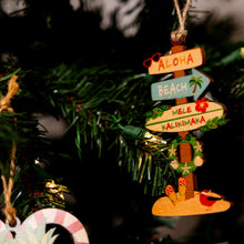 Load image into Gallery viewer, XMAS DIRECTIONAL SIGN POST ORNAMENT
