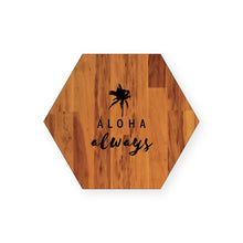 Load image into Gallery viewer, ALOHA ALWAYS HEX COASTER SET
