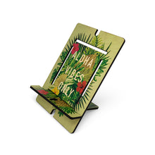Load image into Gallery viewer, ALOHA VIBES HIBISCUS DRIED PALM BOUQUET TABLET STAND
