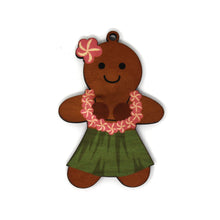 Load image into Gallery viewer, GINGERBREAD HULA GIRL ORNAMENT
