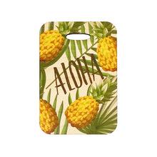 Load image into Gallery viewer, PINEAPPLE PALMS WOOD BAG TAG
