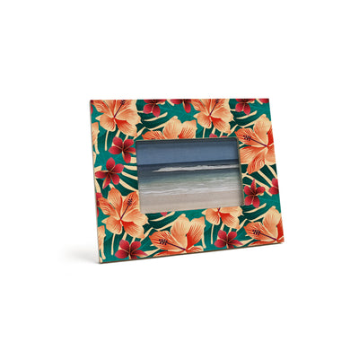 HIBISCUS MONSTERA 4X6 PICTURE FRAME