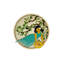 Load image into Gallery viewer, WAHINE FRUIT BASKET LAYERED ART
