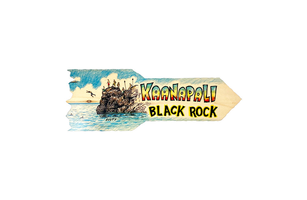KAANAPALI BLACK ROCK DIRECTIONAL SIGN