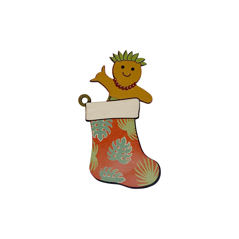 GINGERBREAD STOCKING ORNAMENT