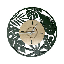 Load image into Gallery viewer, GREEN FOLIAGE LAYERED CLOCK
