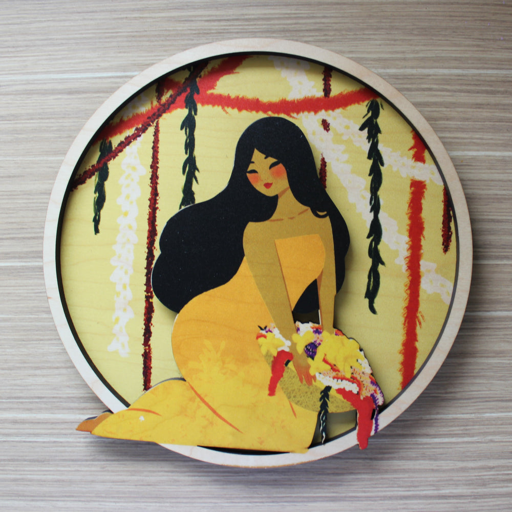 WAHINE LOVEALEI LAYERED ART