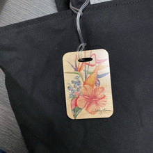Load image into Gallery viewer, BOTANICAL BLEND WOOD BAG TAG

