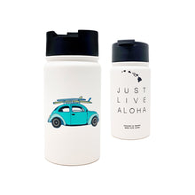 Load image into Gallery viewer, JUST LIVE ALOHA 14 OZ WATER BOTTLE
