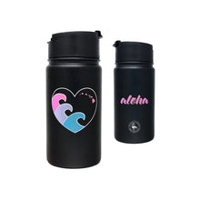 Load image into Gallery viewer, ALOHA HEART WAVE 14 OZ WATER BOTTLE
