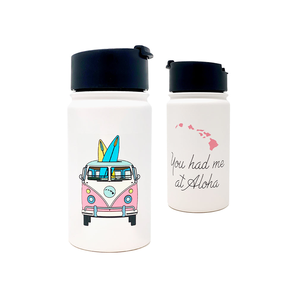 PINK ALOHA BUZ 14 OZ WATER BOTTLE