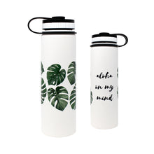 Load image into Gallery viewer, ALOHA MONSTERA 22 OZ WATER BOTTLE
