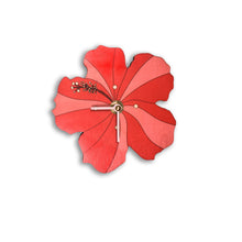 Load image into Gallery viewer, HIBISCUS MINI CUTOUT CLOCK
