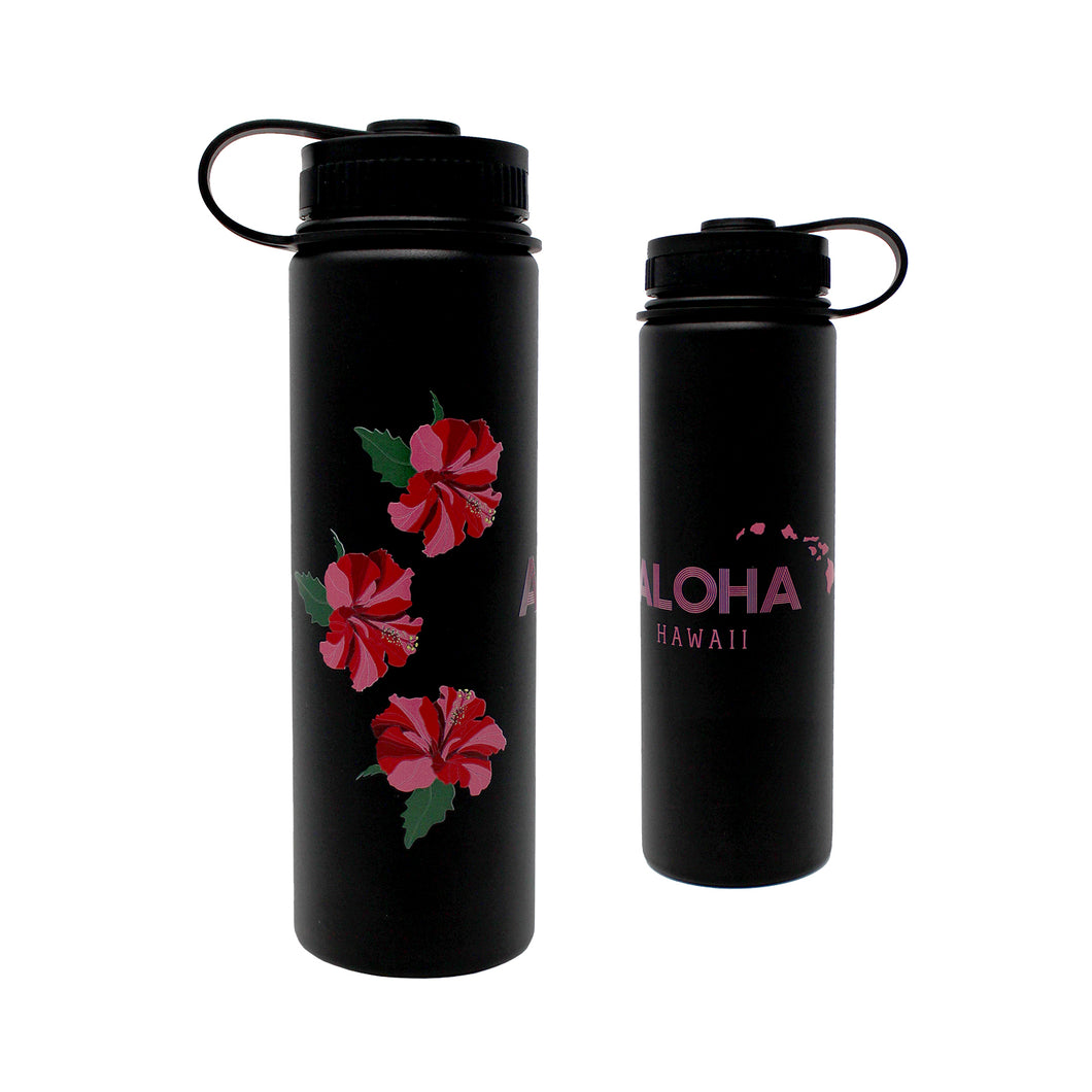ALOHA HIBISCUS 22 OZ WATER BOTTLE