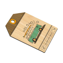 Load image into Gallery viewer, HOLOHOLO VAN TAPERED WOOD BAGTAG
