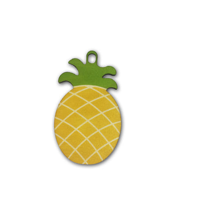PINEAPPLE WOOD BAGTAG