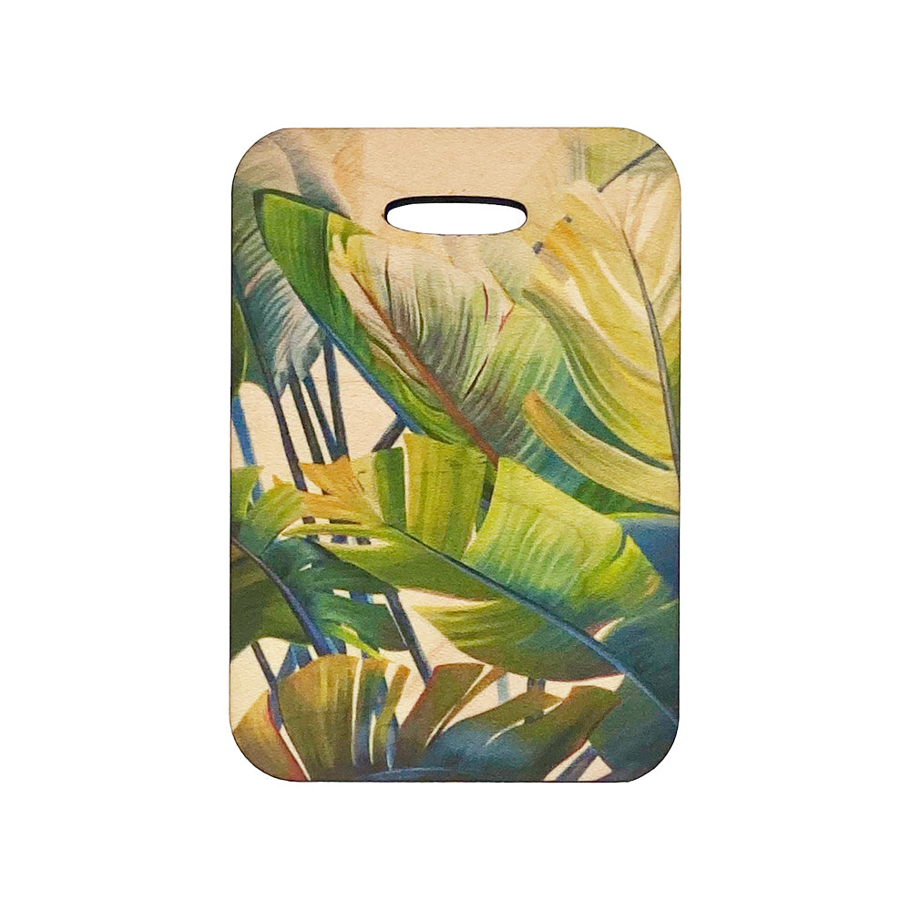 BANANA PALMS WOOD BAGTAG