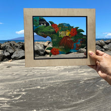 Load image into Gallery viewer, MAUI ISLE LANDMARK MAP WALL ART
