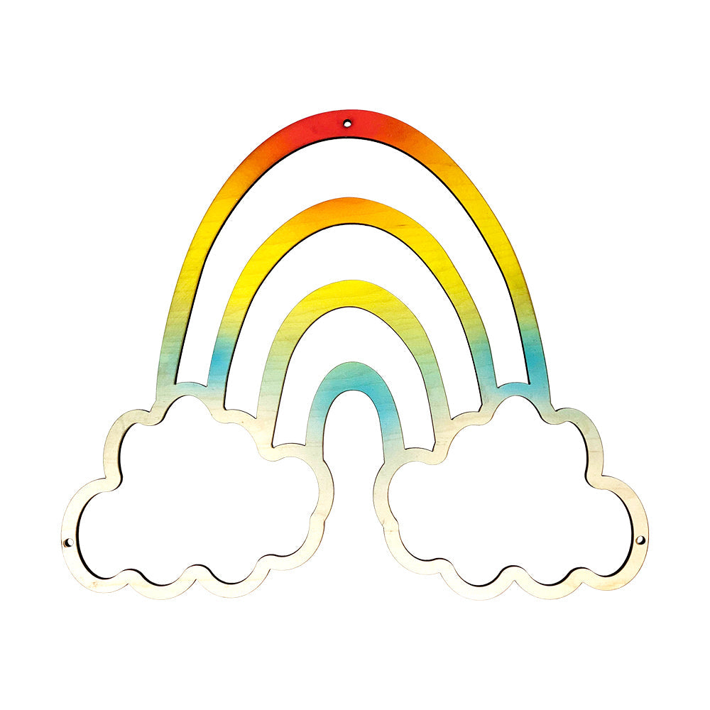 RAINBOW GEO CUTOUT ART