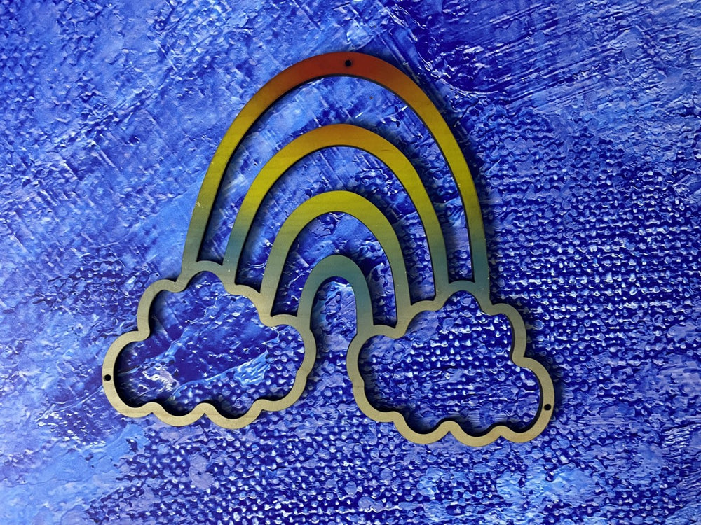 RAINBOW GEO CUTOUT ART
