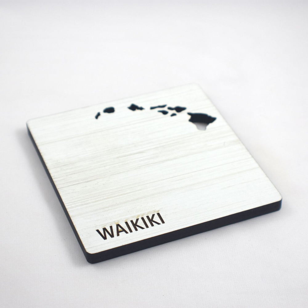 SANDBANK WAIKIKI WOOD COASTER SET