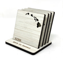 Load image into Gallery viewer, SANDBANK WAIKIKI WOOD COASTER SET
