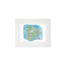 Load image into Gallery viewer, Big Island Watercolor Map Matted Print
