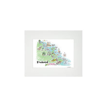Load image into Gallery viewer, WINDWARD WATERCOLOR MAP MATTED PRINT
