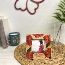 Load image into Gallery viewer, HIBISCUS LIGHT WOOD MINI PICTURE FRAME
